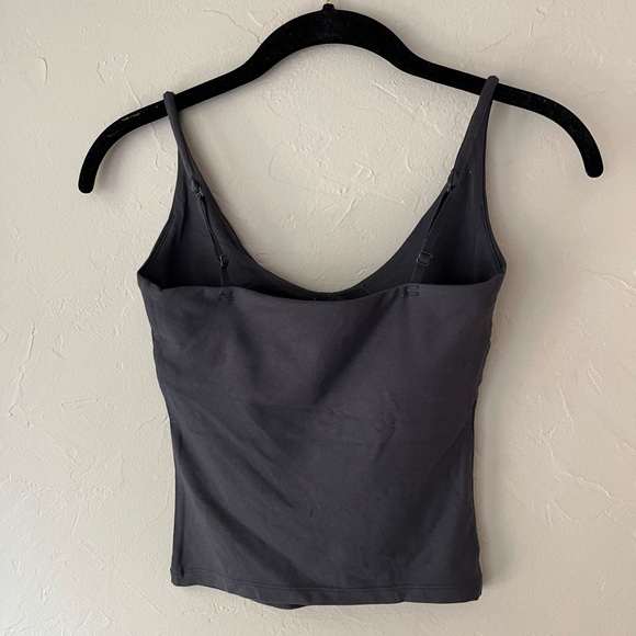 SKIMS SMOOTH LAYERS LOUNGE CAMI TOP IN GRAPHITE XXS - Picture 6 of 7